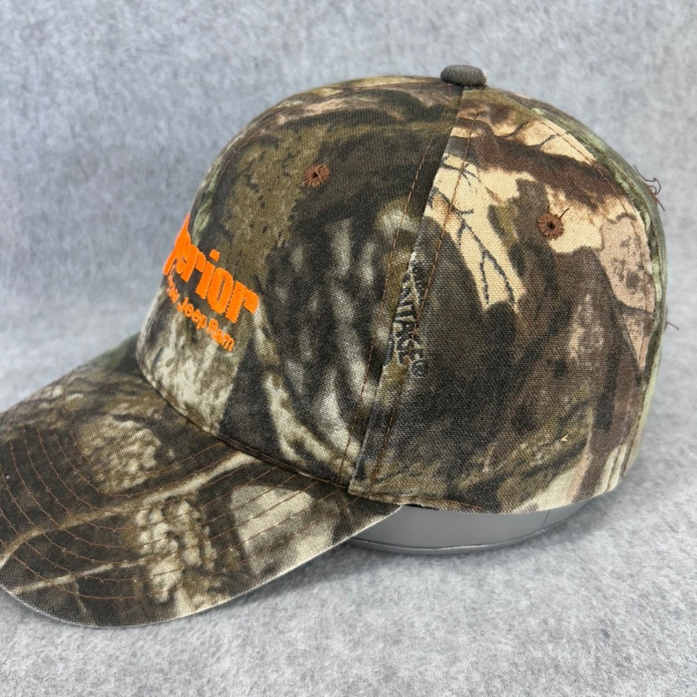 Superior Dodge Chrysler Jeep Ram Realtree Camo Hat Orange Embroidery Adjustable - Picture 3 of 12